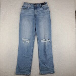 Hollister Jeans Womens 8L 29 Long Ultra High Rise Dad Vintage Stretch Light Wash